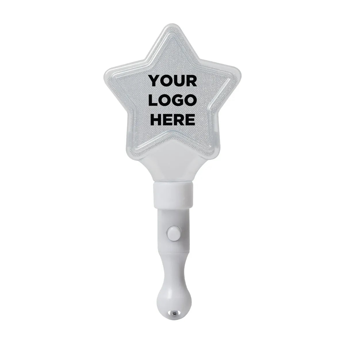 Light-Up White Star Wand 9"