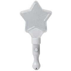 Light-Up White Star Wand 9"