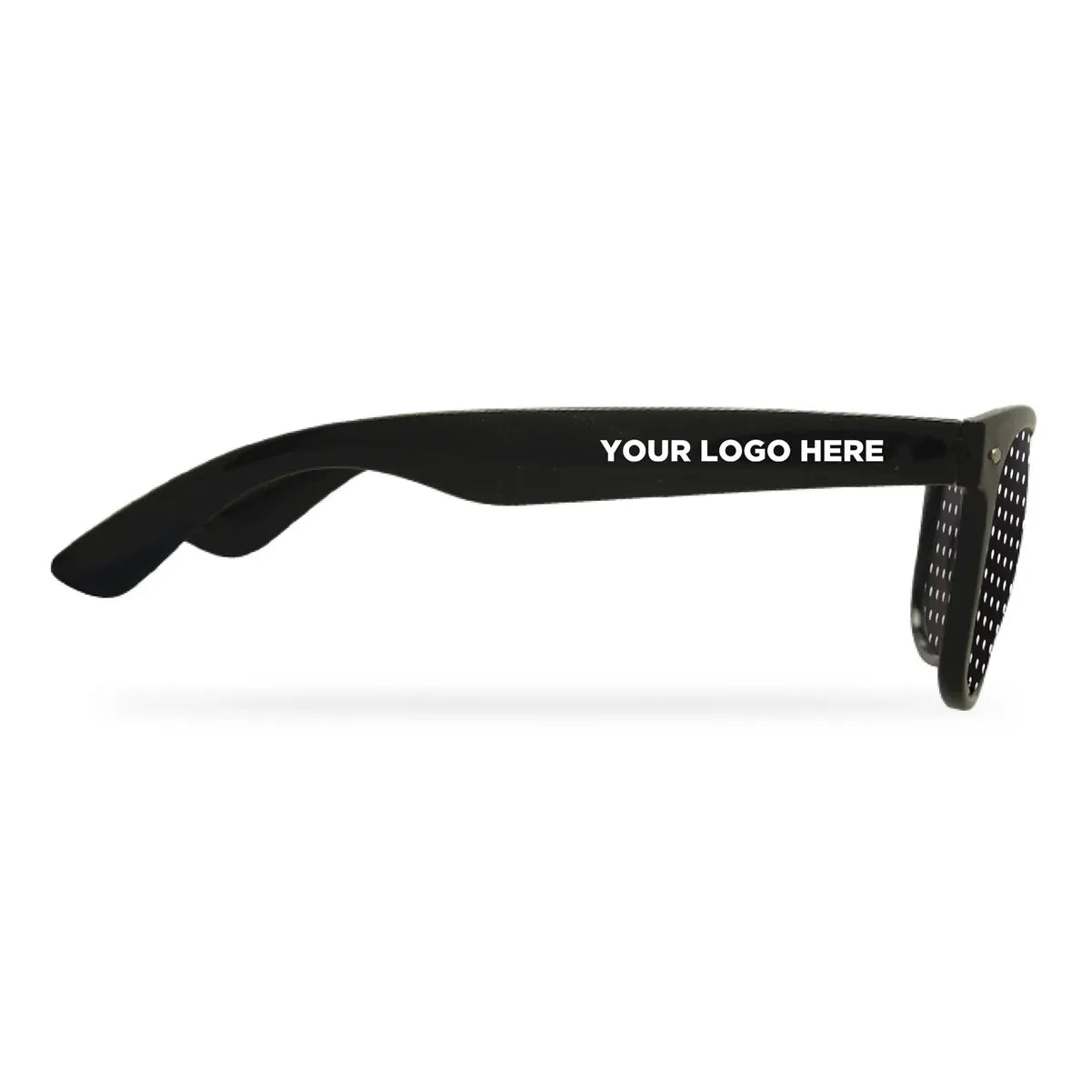 Black Imprinted-Lens Glasses