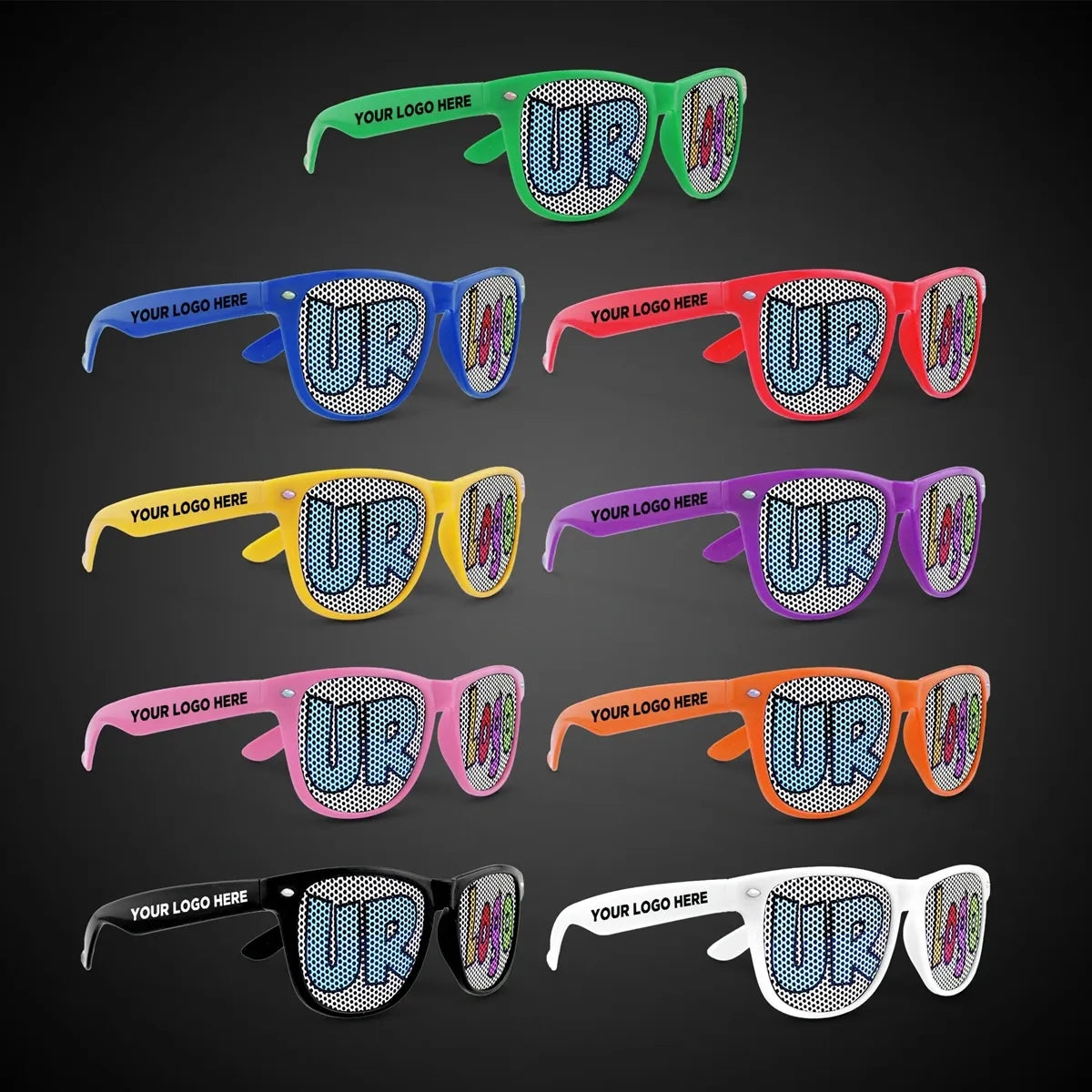 Classic Retro Sunglasses — Full-Color Lenses
