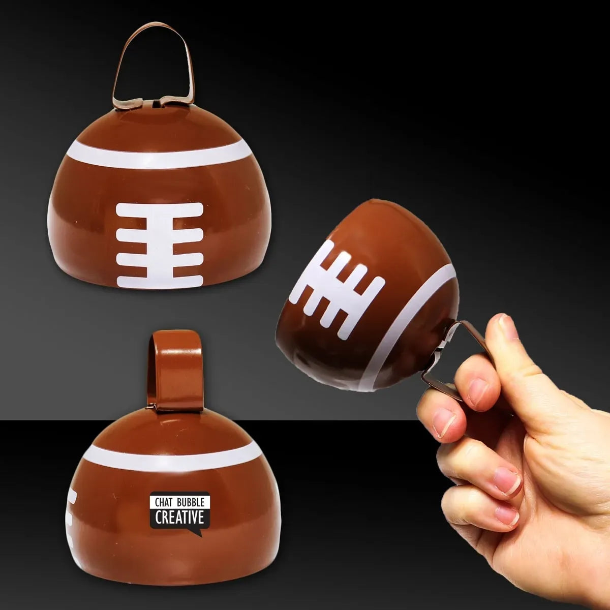 Football Metal Cowbell