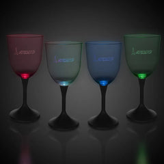Light-Up Wine Glass 10 oz — Clear Top