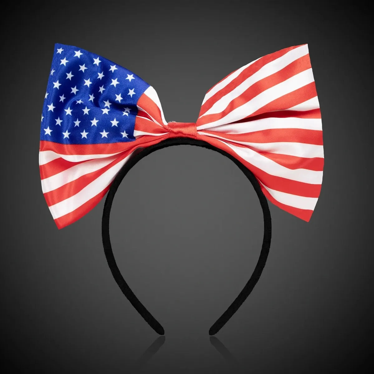 Light-Up USA Flag Bow Headband