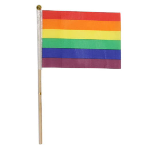 Rainbow Cloth Flag 4" x 6"