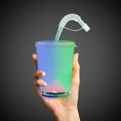 Light-Up Cup with Lid & Straw 12 oz