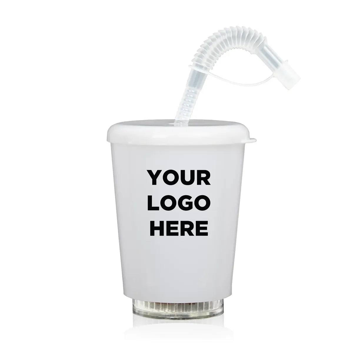Light-Up Cup with Lid & Straw 12 oz