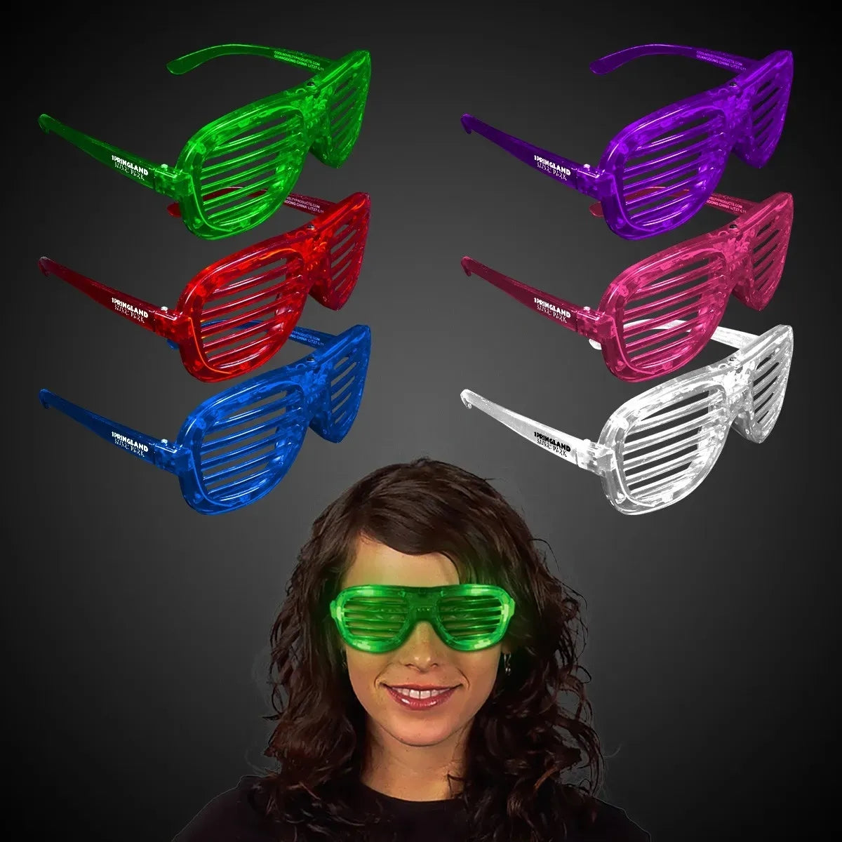 Light-Up Slotted Party Glasses