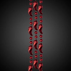 Red Chili Pepper Bead Necklace