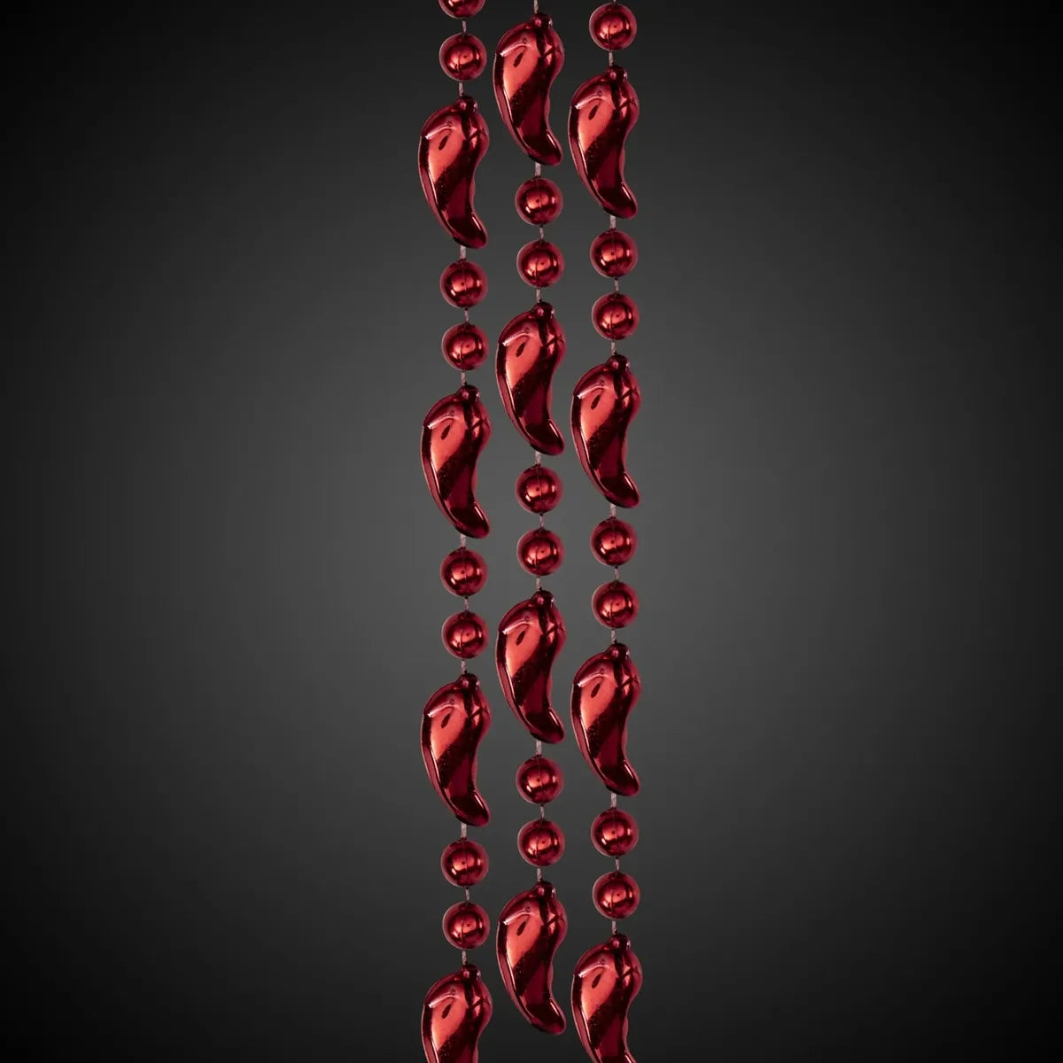 Red Chili Pepper Bead Necklace