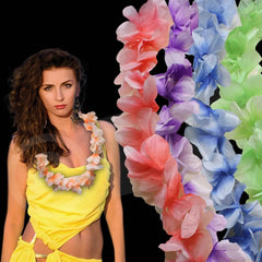 Single-Color Flower Lei 36"