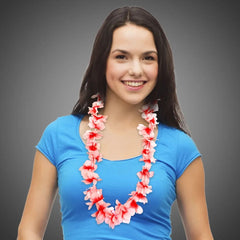 Single-Color Flower Lei 36"