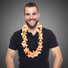Single-Color Flower Lei 36"