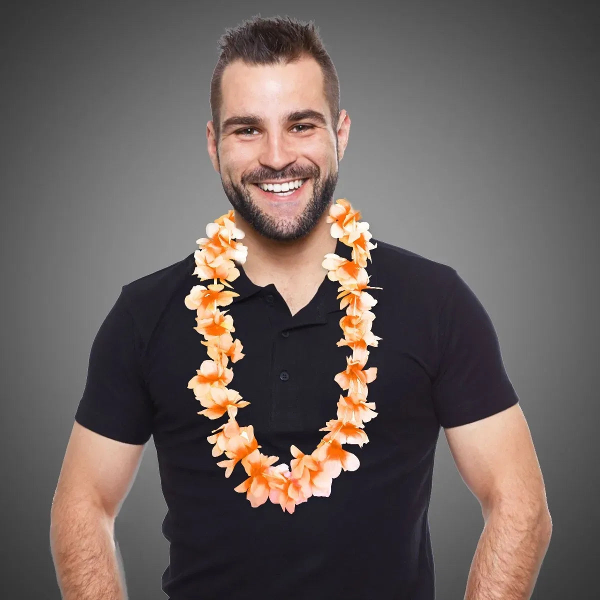 Single-Color Flower Lei 36"