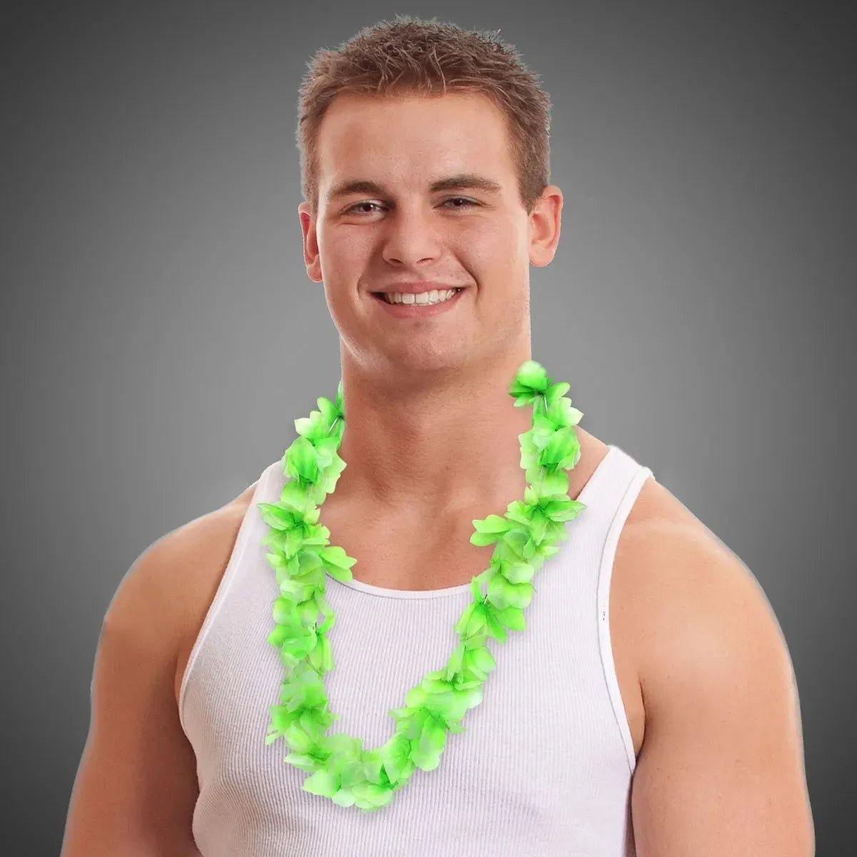 Single-Color Flower Lei 36"