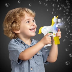 Light-Up Unicorn Bubble Gun