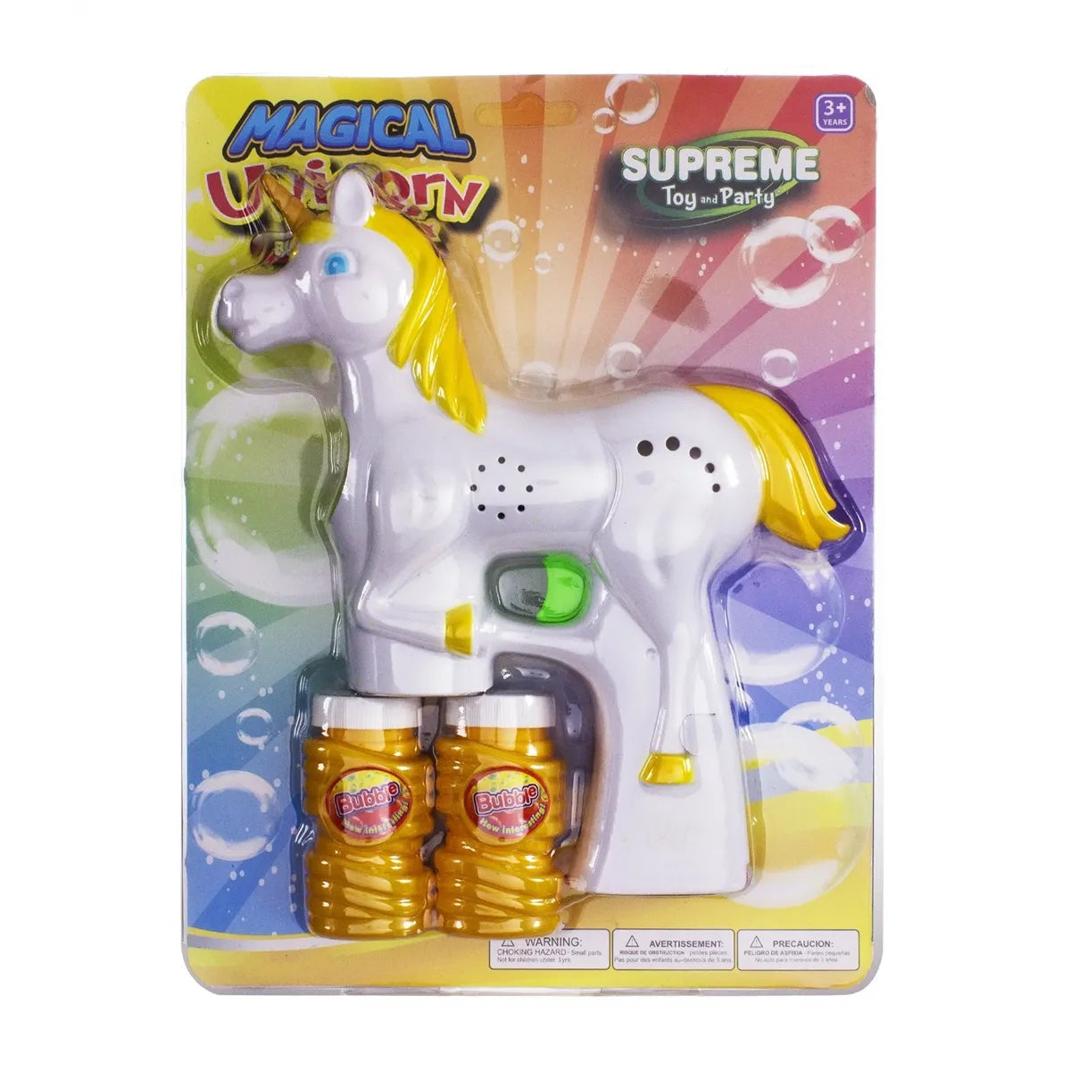 Light-Up Unicorn Bubble Gun