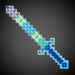 Light-Up Blue Pixel Pop Sword