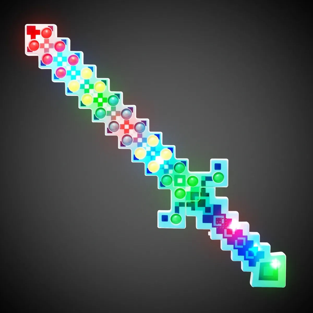Light-Up Blue Pixel Pop Sword