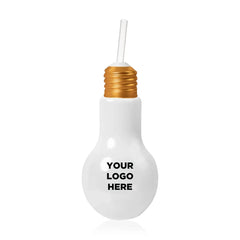 Light-Up Light Bulb Cup with Straw 16 oz