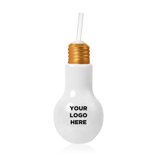 Light-Up Light Bulb Cup with Straw 16 oz