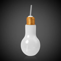 Light-Up Light Bulb Cup with Straw 16 oz