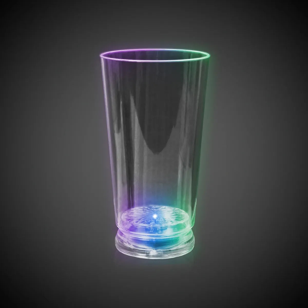 Light-Up Blue Pint Glass 16 oz
