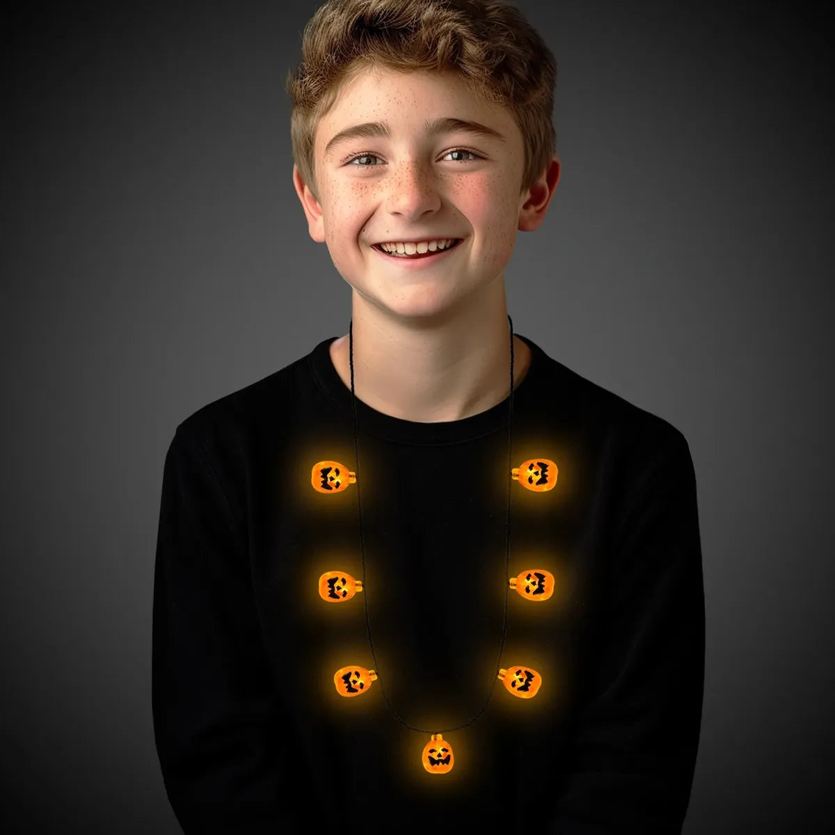 Light-Up Pumpkin Necklace
