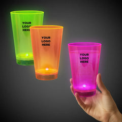Light-Up Neon Tumbler 12 oz — Pink