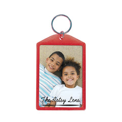 Translucent Sparkle Snap-In Key Tag — 2 3/8" x 3 5/8"