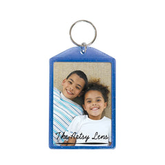 Translucent Sparkle Snap-In Key Tag — 2 3/8" x 3 5/8"