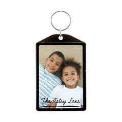 Translucent Sparkle Snap-In Key Tag — 2 3/8" x 3 5/8"