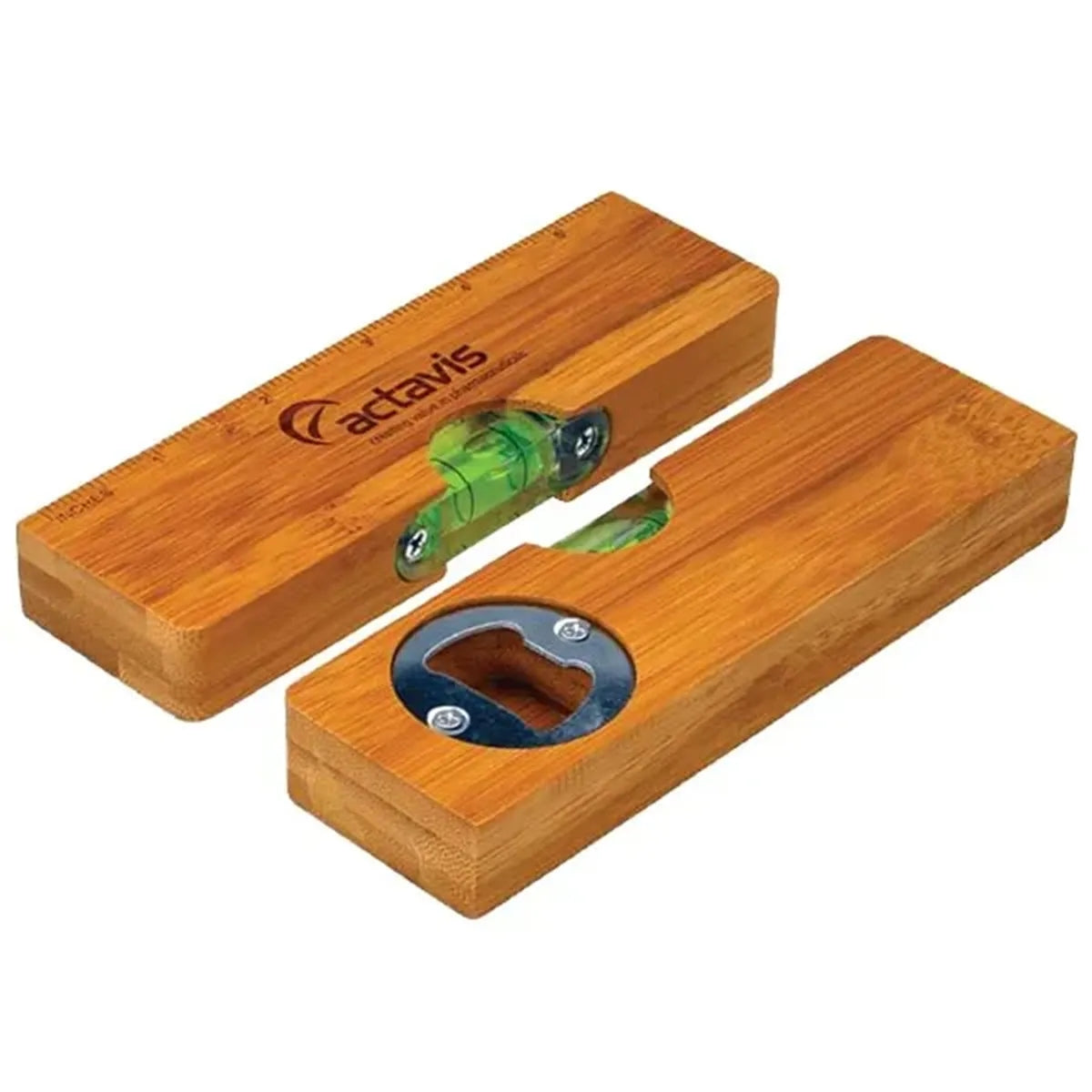 3-in-1 Bamboo Tool - Bottle Opener, Level, Ruler