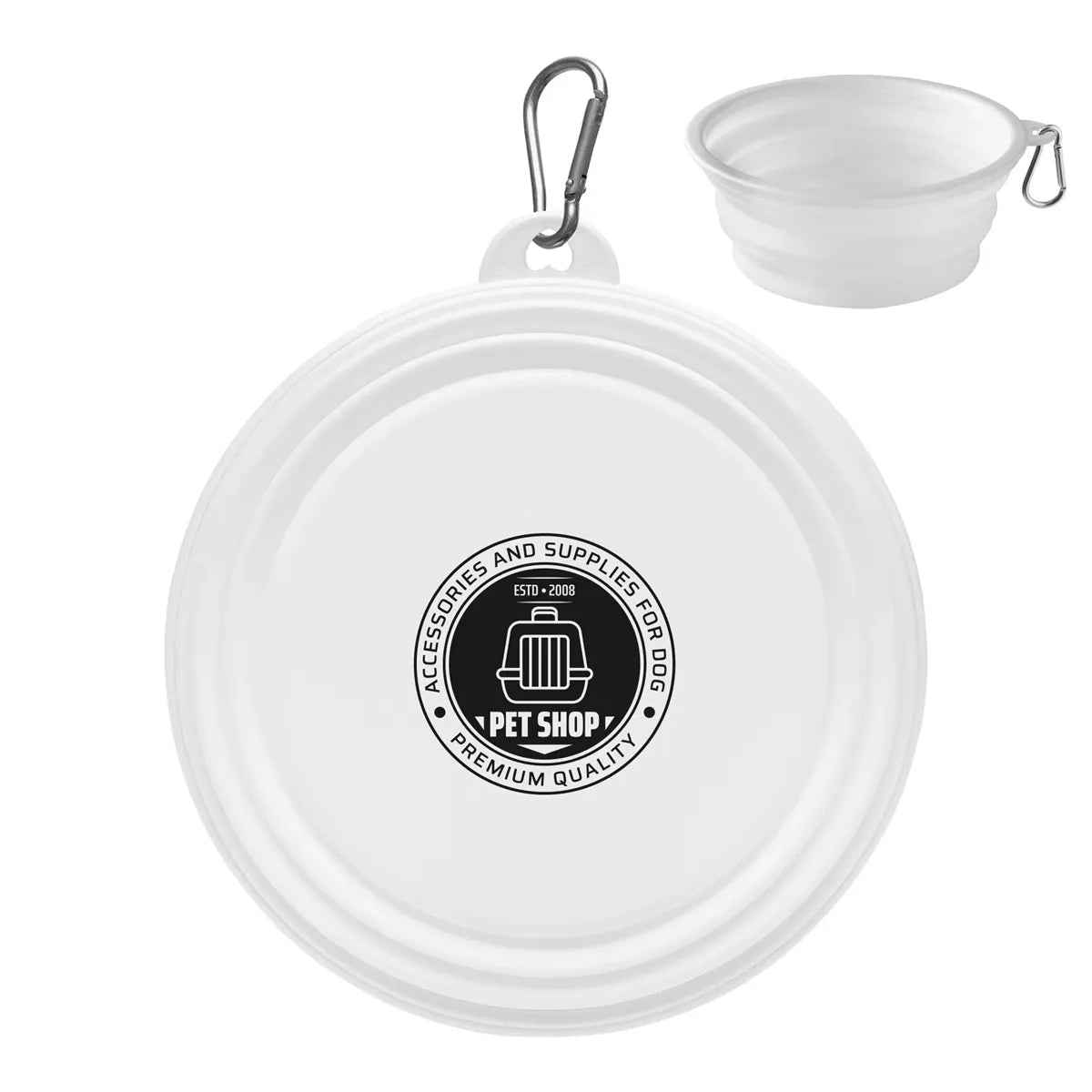 Large Collapsible Silicone Pet Bowl