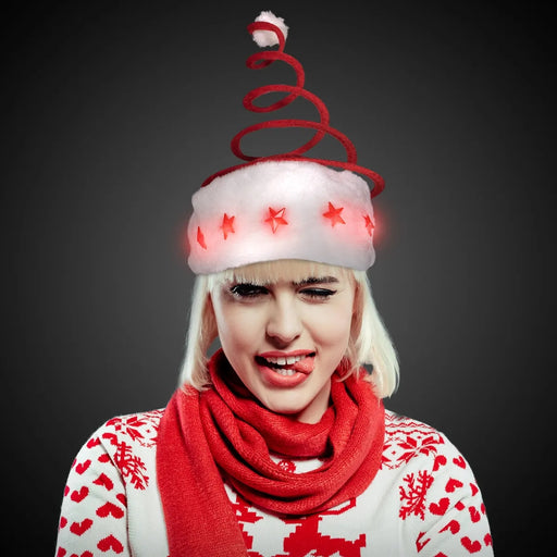 Light-Up Spring Tree Santa Hat