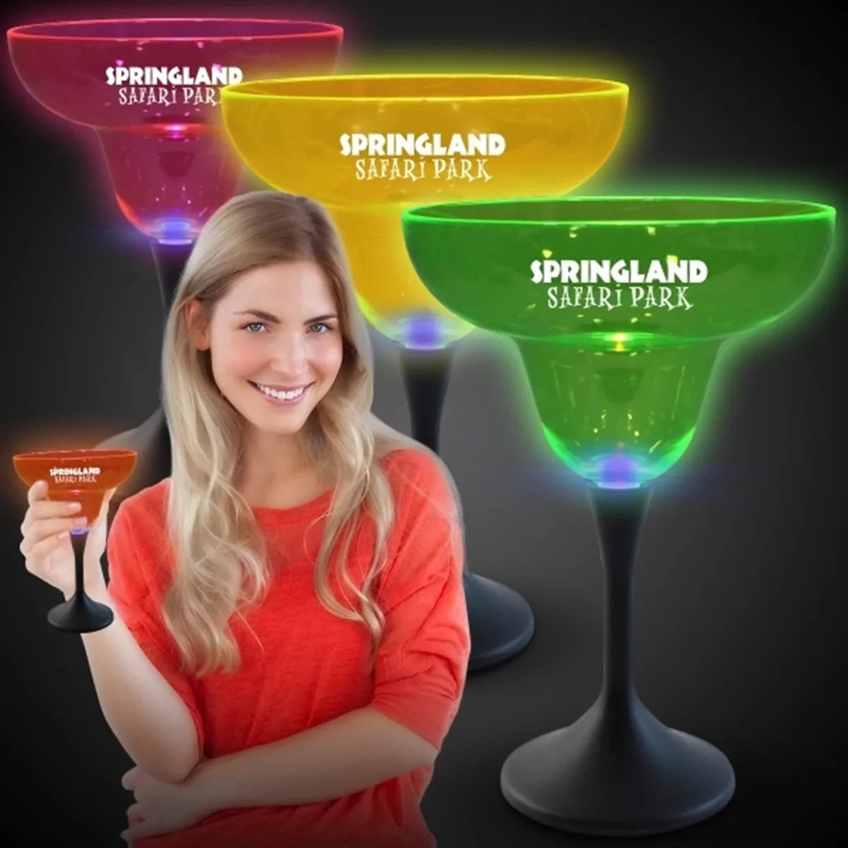 Light-Up Neon Margarita Glass