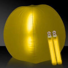 Inflatable Beach Ball 24" with Two Glow Sticks