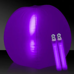 Inflatable Beach Ball 24" with Two Glow Sticks