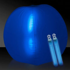 Inflatable Beach Ball 24" with Two Glow Sticks