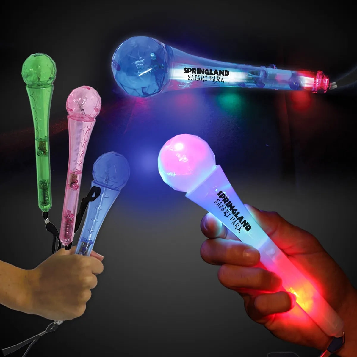 Light-Up Toy Microphone 9" — Assorted Colors