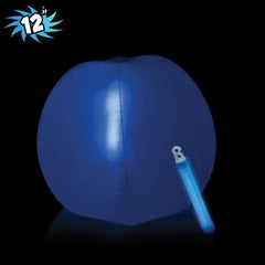 Inflatable Beach Ball 12" with Glow Stick