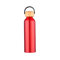 24 oz Recycled Aluminum Bottle with Bamboo Lid