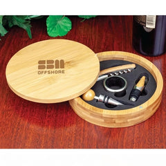 Bamboo Wine Tool Set — 1.5" x 6.25"