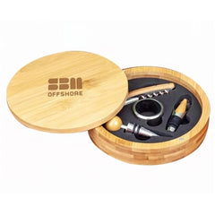 Bamboo Wine Tool Set — 1.5" x 6.25"