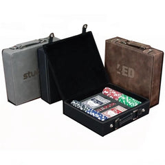 Leatherette Poker Set