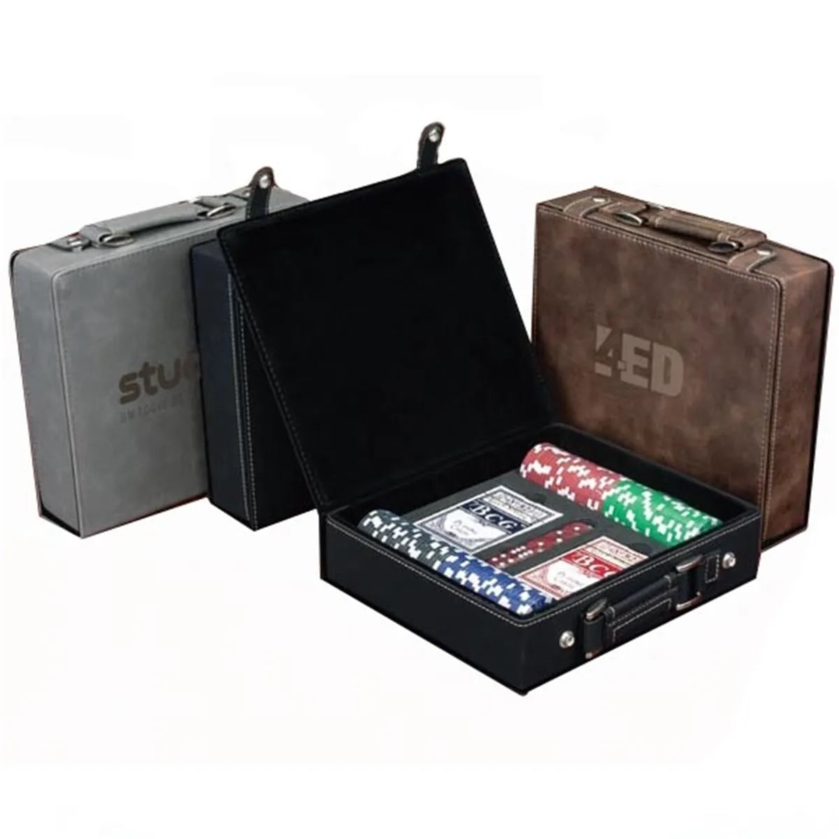 Leatherette Poker Set