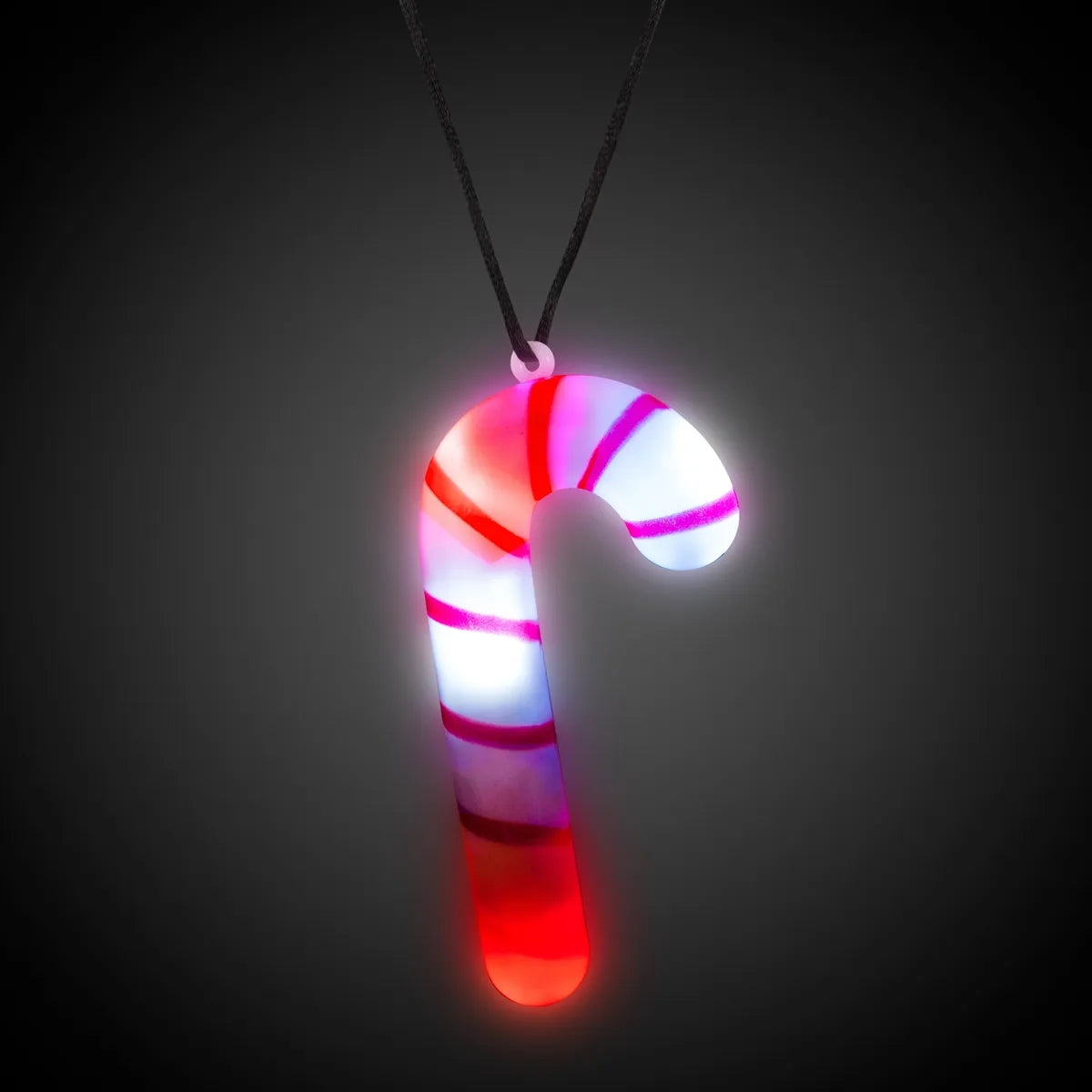 Light-Up Candy Cane Necklace