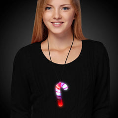 Light-Up Candy Cane Necklace