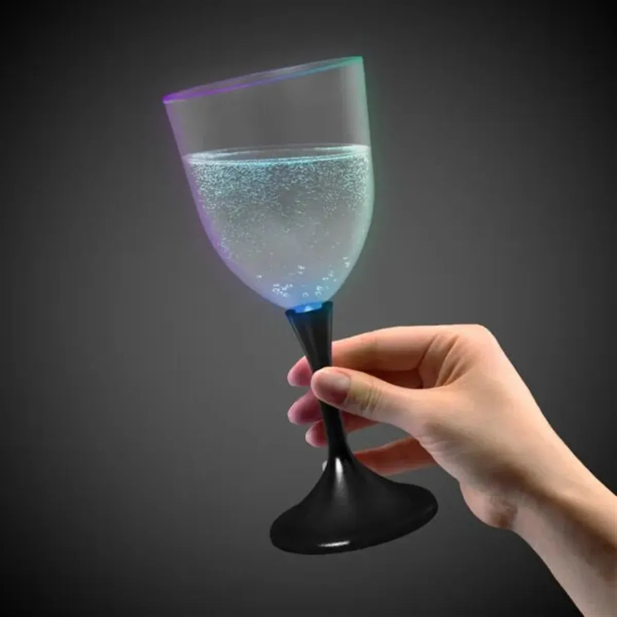 Light-Up Frosted Wine Glass 10 oz