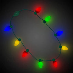 Light-Up Christmas Bulb Necklace