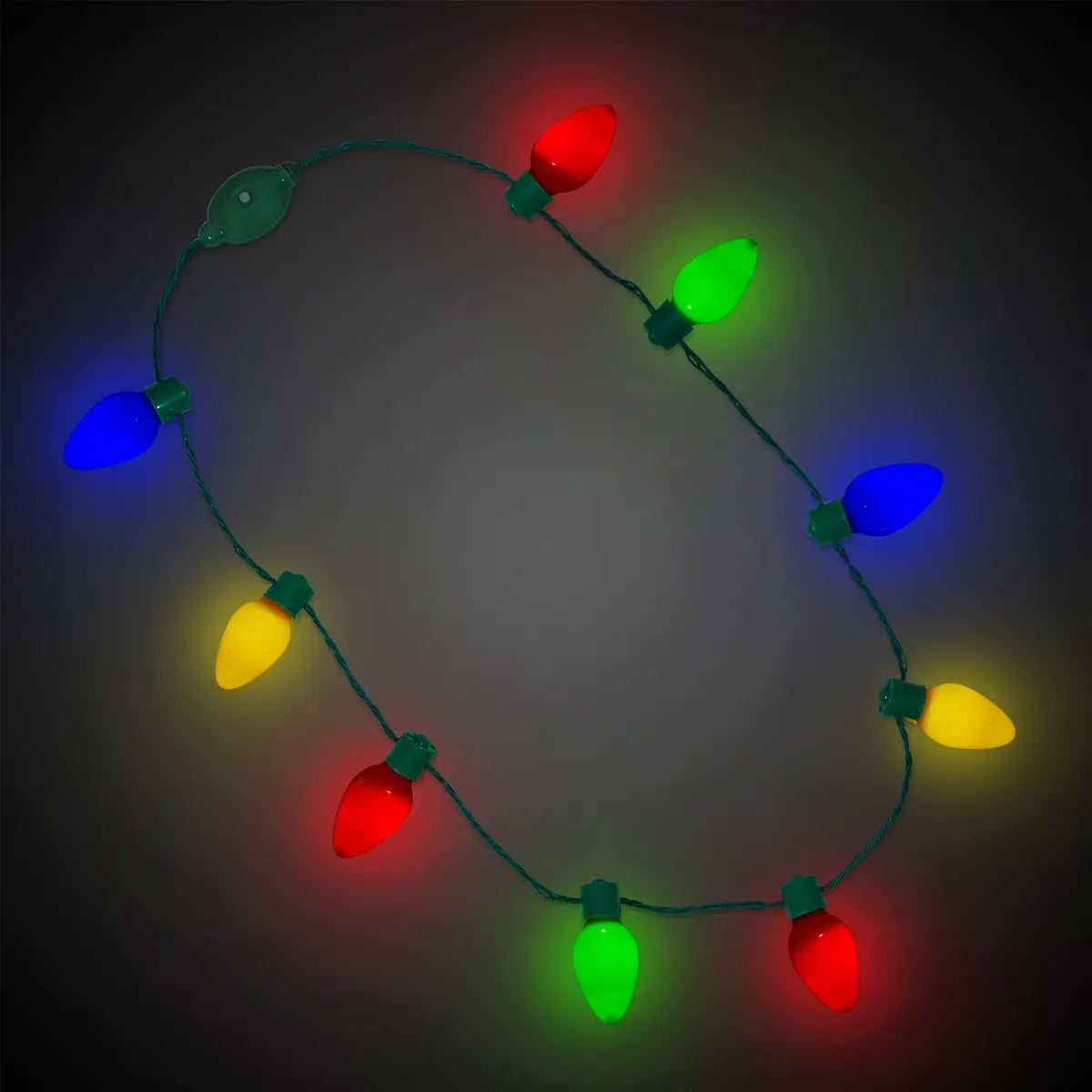 Light-Up Christmas Bulb Necklace